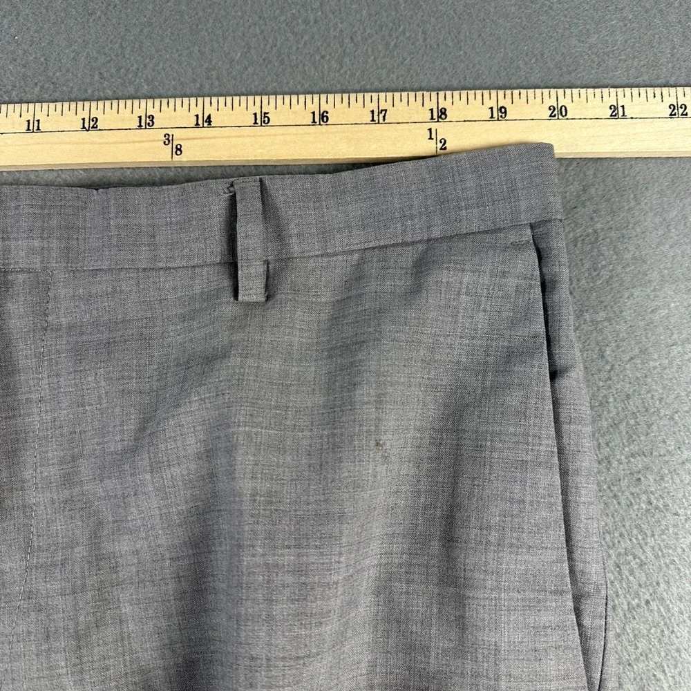 Banana Republic Mens 38x32 Tailored Slim Fit Dress Pants Gray Flat Front Trouser